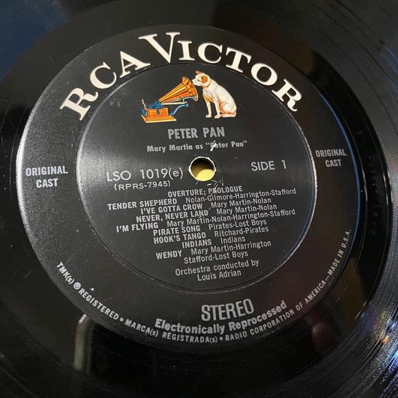PETER PAN 60s MUSICAL VERSION RCA VINYL RECORD LP 33RPM ORIGINAL CAST RECORDING - Picture 8 of 16